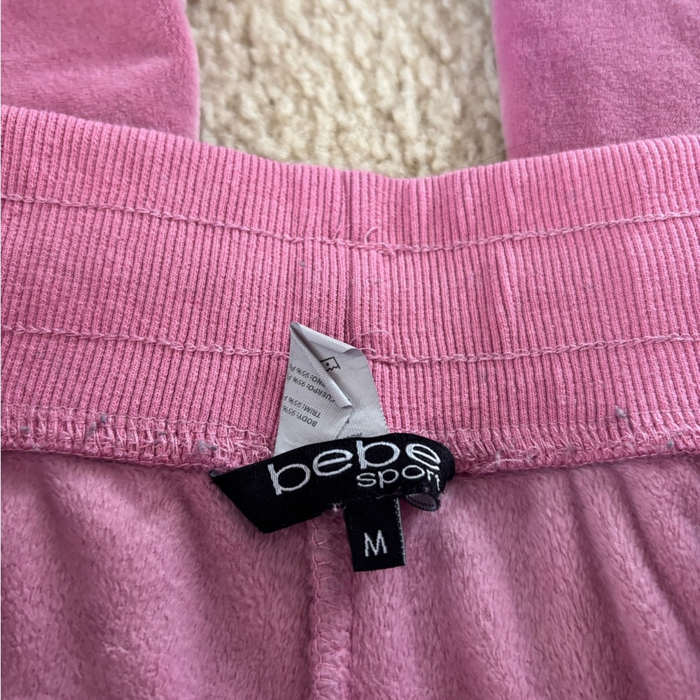 Bebe Rhinestone Straight Leg Pants - Picture 3 of 6